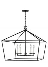  5692605EN-112 - Dianna transitional 5-light LED indoor dimmable ceiling pendant hanging chandelier light in midnight
