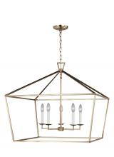  5692605EN-848 - Dianna transitional 5-light LED indoor dimmable ceiling pendant hanging chandelier light in satin br