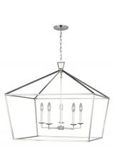  5692605EN-962 - Dianna transitional 5-light LED indoor dimmable ceiling pendant hanging chandelier light in brushed