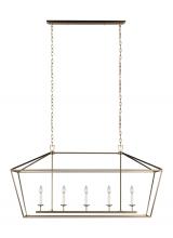  6692605-848 - Dianna transitional 5-light indoor dimmable linear ceiling chandelier pendant light in satin brass g