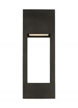  8757793S-71 - Testa modern 2-light LED outdoor exterior large wall lantern in antique bronze finish with satin etc