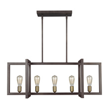  F3147/5NWB - Medium Linear Chandelier