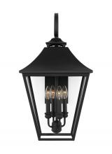  OL14404TXB - Galena Traditional 4-Light Outdoor Exterior Large Lantern Sconce Light