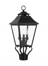  OL14406TXB - Galena Traditional 3-Light Outdoor Exterior Small Post Lantern