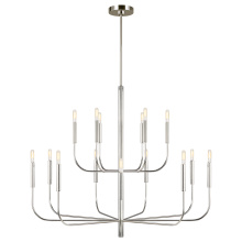 Visual Comfort & Co. Studio Collection EC10015PN - Brianna Large Two-Tier Chandelier