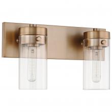  60/7532 - Intersection; 2 Light; Vanity; Burnished Brass with Clear Glass
