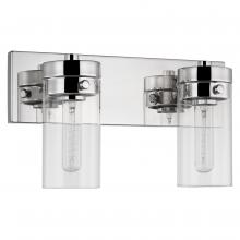  60/7632 - Intersection; 2 Light; Vanity; Polished Nickel with Clear Glass