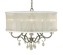  1236 BN/SWH - 5-Light Brushed Nickel Liebestraum Dining Chandelier