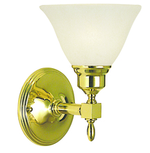  2431 AB/AM - 1-Light Antique Brass Taylor Sconce