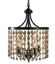  2485 FB - 5-Light Frnch Brass Naomi Dining Chandelier