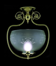  7811 PB - 1-Light Polished Brass Chancery Flush / Semi-Flush Mount