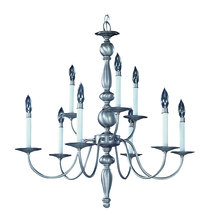  7919 MB - 9-Light Mahogany Bronze Jamestown Dining Chandelier