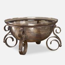 18955 - Uttermost Alya Bronze Glass Bowl