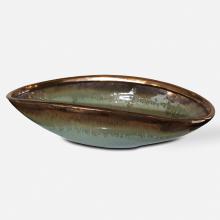  17855 - Uttermost Iroquois Green Glaze Bowl