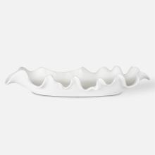  17965 - Uttermost Ruffled Feathers Modern White Bowl