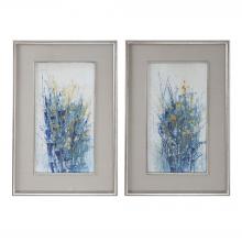  41558 - Uttermost Indigo Florals Framed Art S/2