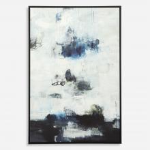  32306 - Uttermost Black and Blue Framed Abstract Art