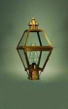 Northeast Lantern 1003-DB-LT3-FST - Post Dark Brass 3 Candelabra Sockets Frosted Glass