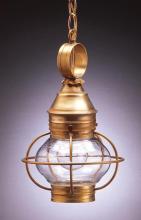  2512-AB-MED-CLR - Caged Onion Hanging Antique Brass Medium Base Socket Clear Glass