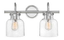  50122CM - Small Cylinder Glass Two Light Vanity