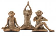 1200-0518 - Zen Monkey Set of 3