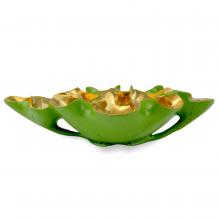  1200-0621 - Wrapped Lotus Leaf Green Bowl