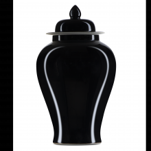  1200-0688 - Imperial Black Medium Temple Jar