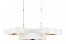  9000-0854 - Grand Lotus White Oval Chandelier
