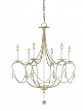  9890 - Crystal Lights Small Silver Chandelier