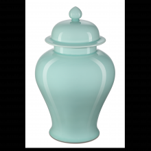  1200-0673 - Celadon Medium Green Temple Jar
