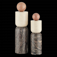  1200-0817 - Moreno Marble Objects Set of 2