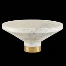  1200-0658 - Vincent White Marble Bowl