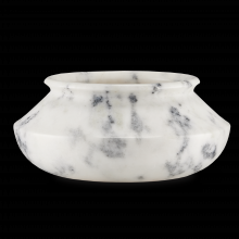  1200-0656 - Punto Large White Marble Bowl
