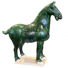  1200-0784 - Tang Dynasty Medium Green Horse